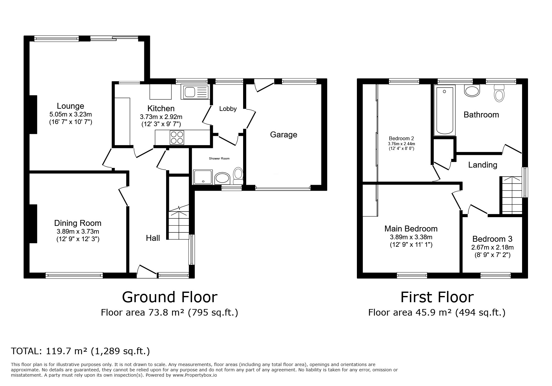 9, Queens Crescent, Bedfordshire floorplan
