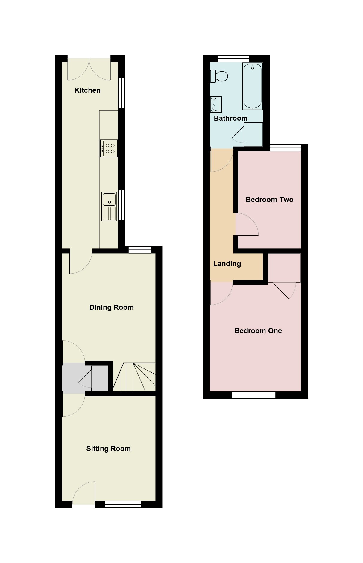 2 Bedrooms Semi-detached house for sale in Park Terrace West, Horsham RH12