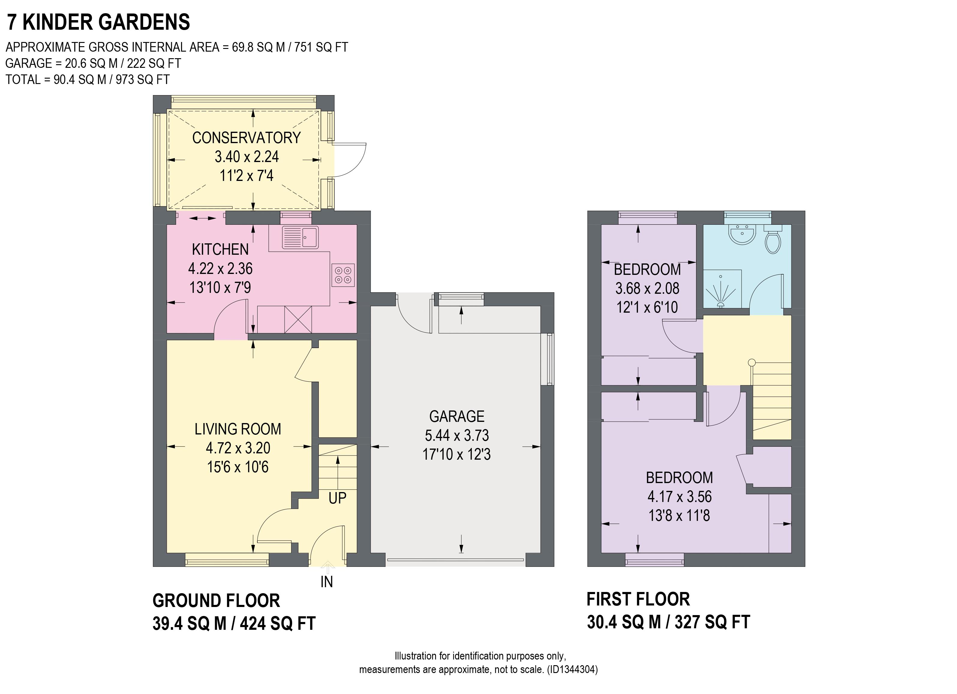 Kinder Gardens, Sheffield floorplan