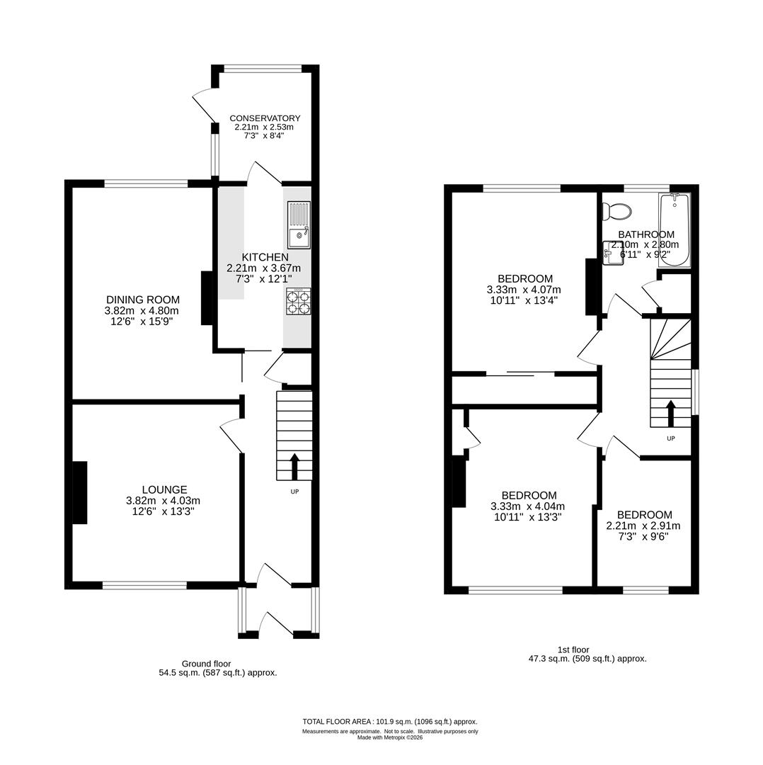 41, Milton Road, Wallington floorplan
