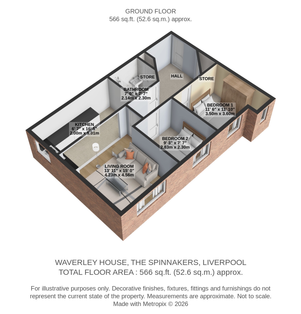 The Spinnakers, Aigburth, Liverpool floorplan