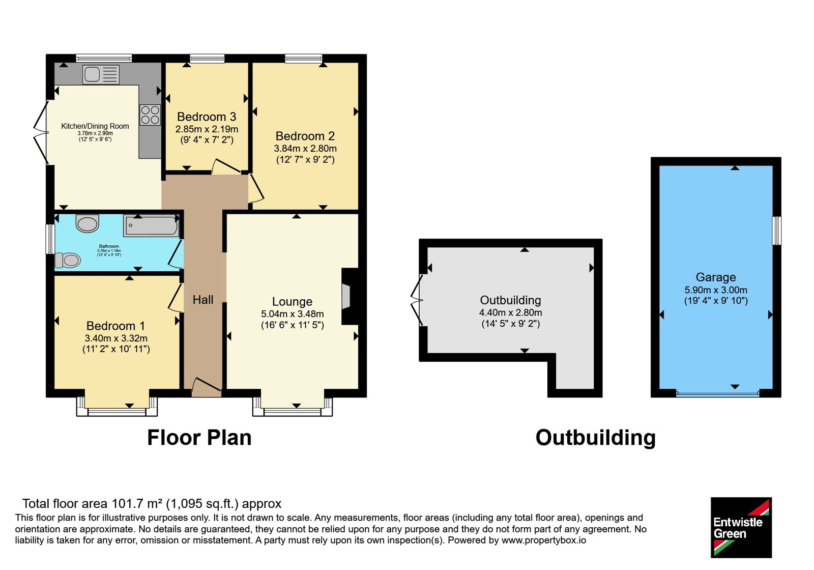 3, Oxcliffe Grove, Morecambe floorplan
