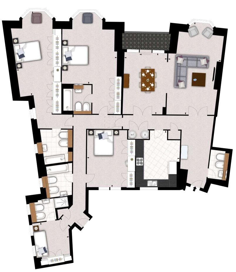 4 Bedrooms  to rent in Strathmore Court, 143 Park Road, London NW8