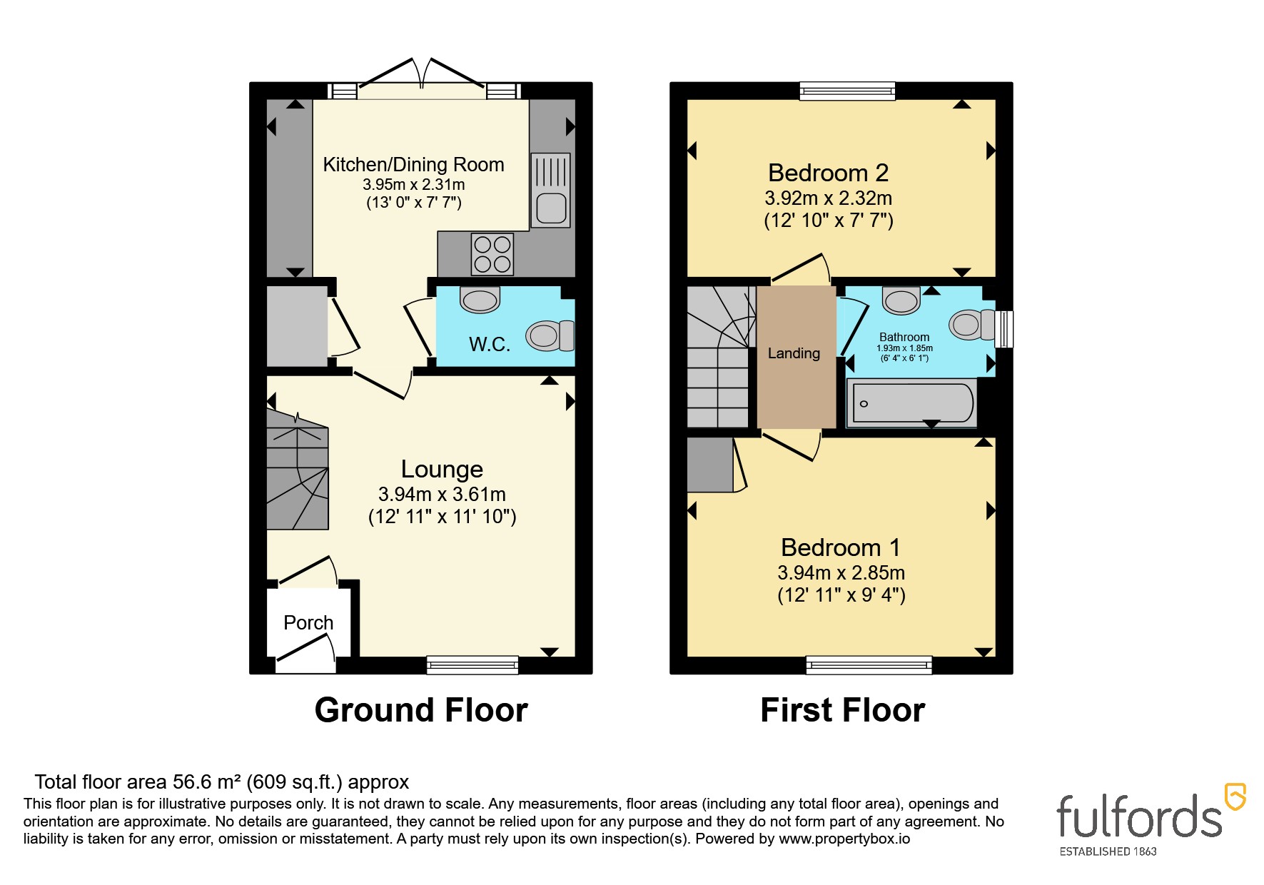 4, Cloud Berry Cottages, Devon floorplan