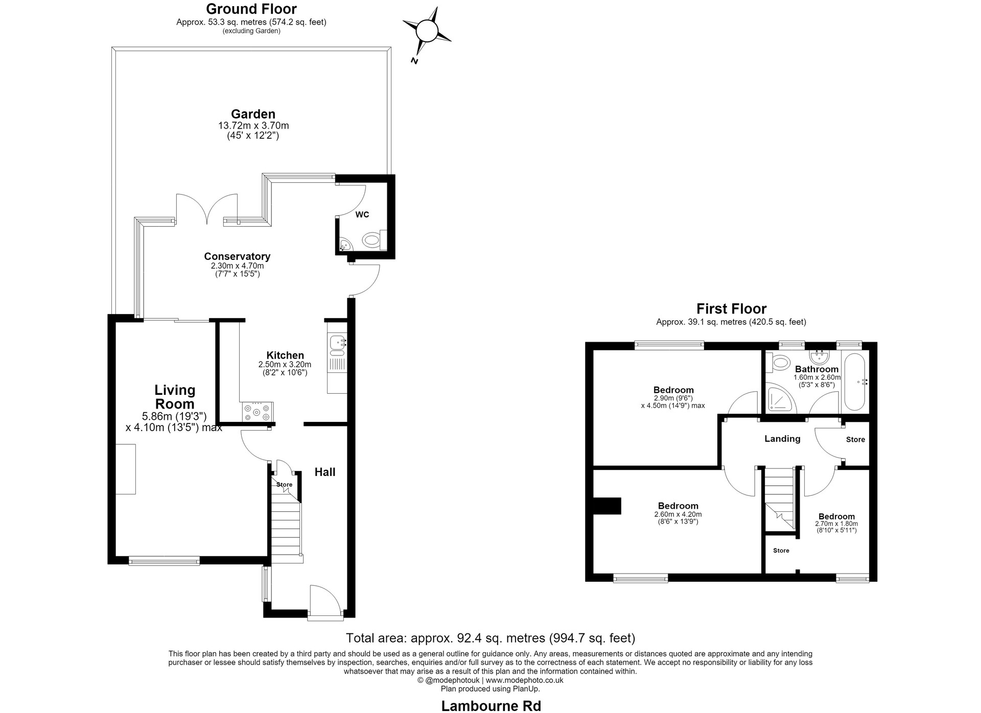 8, Lambourne Road, Chigwell floorplan