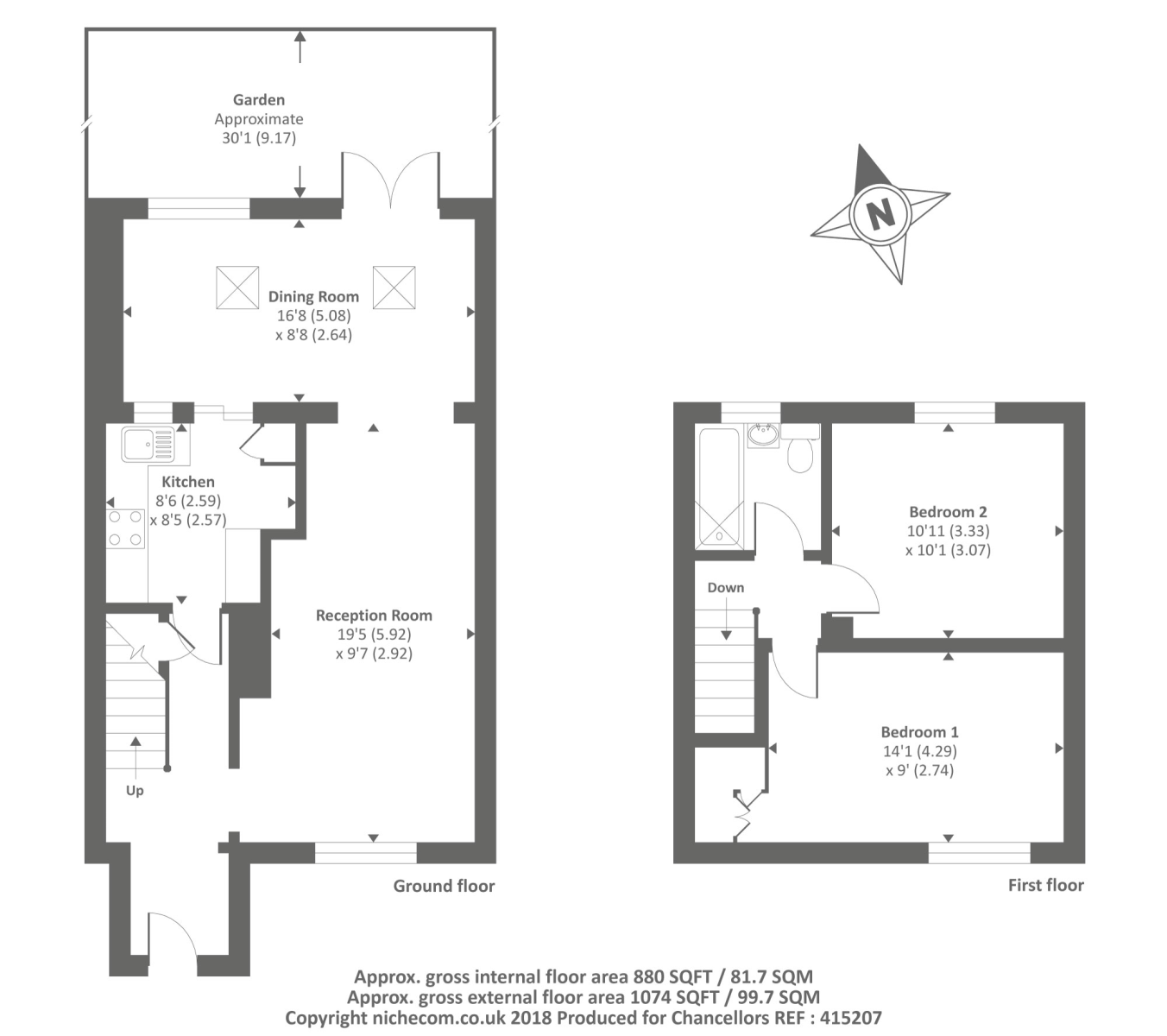 2 Bedrooms End terrace house to rent in Bicester, Oxfordshire OX26