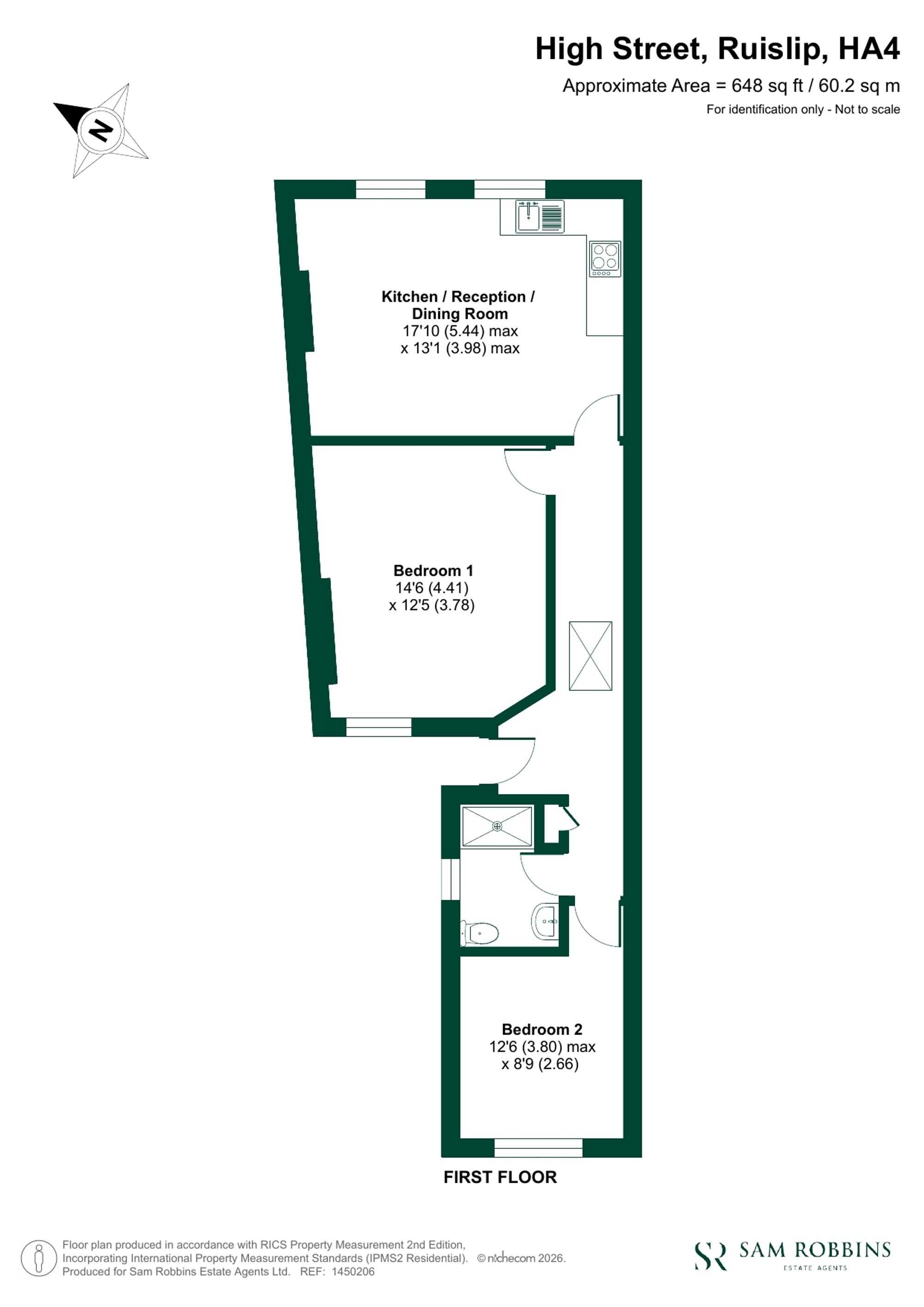 116a High Street, Ruislip floorplan