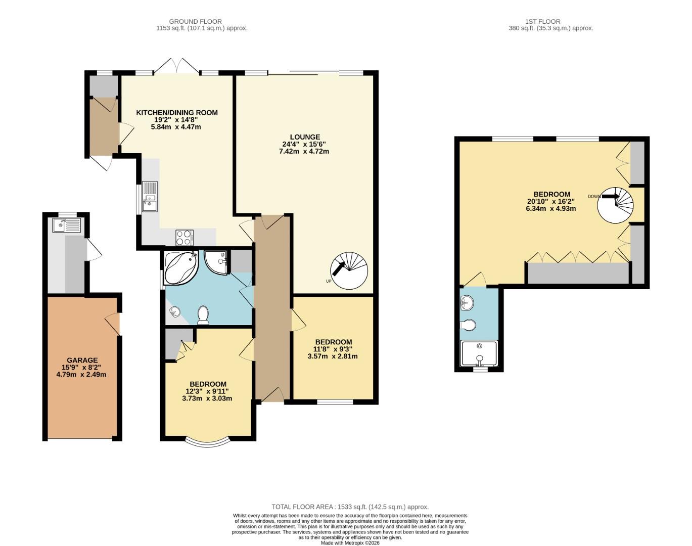 8, Ivinghoe Way, Dunstable floorplan