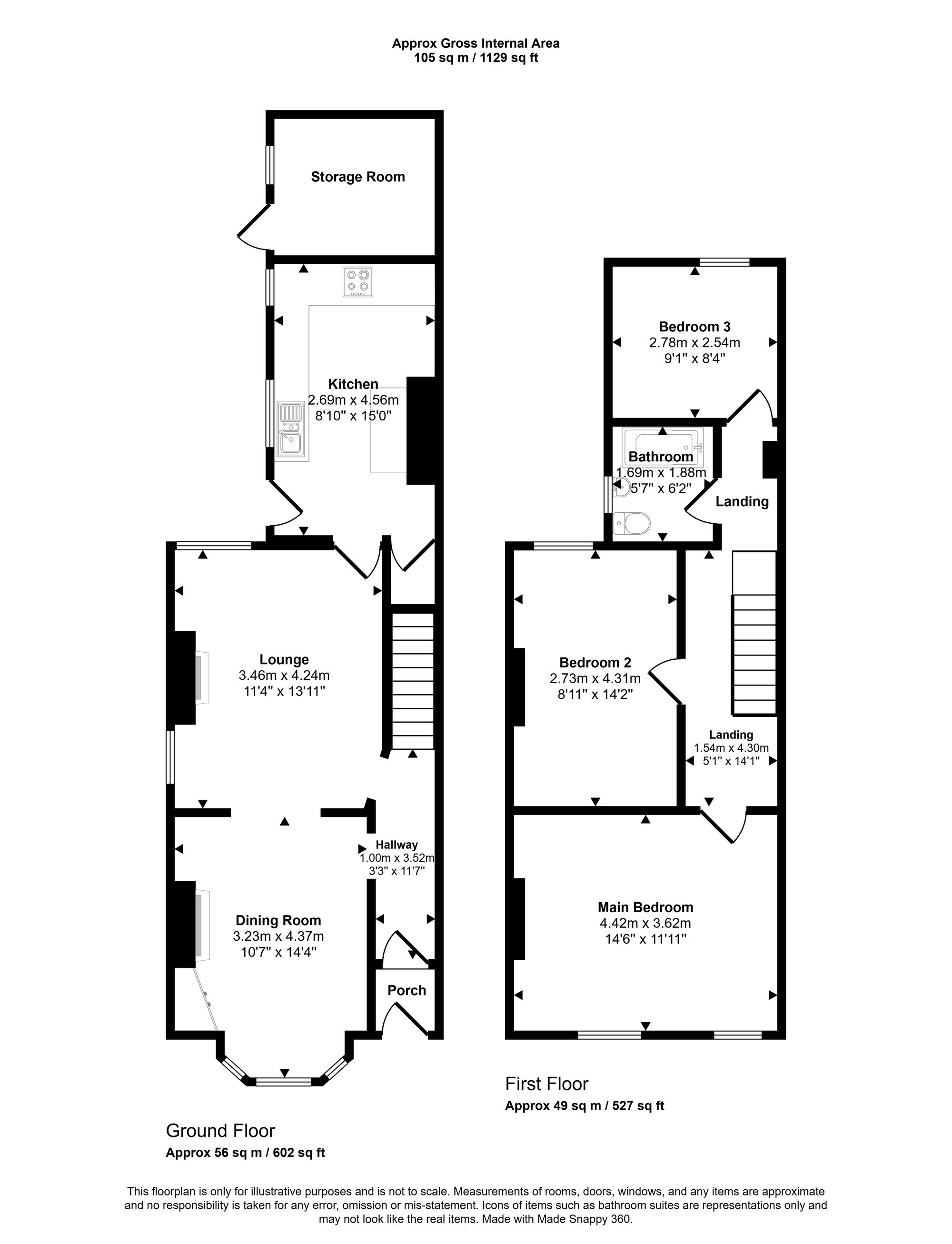 664 Warrington Road, Wigan floorplan