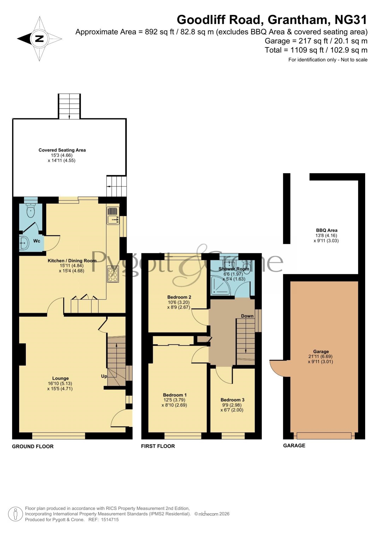 67, Goodliff Road, Grantham floorplan