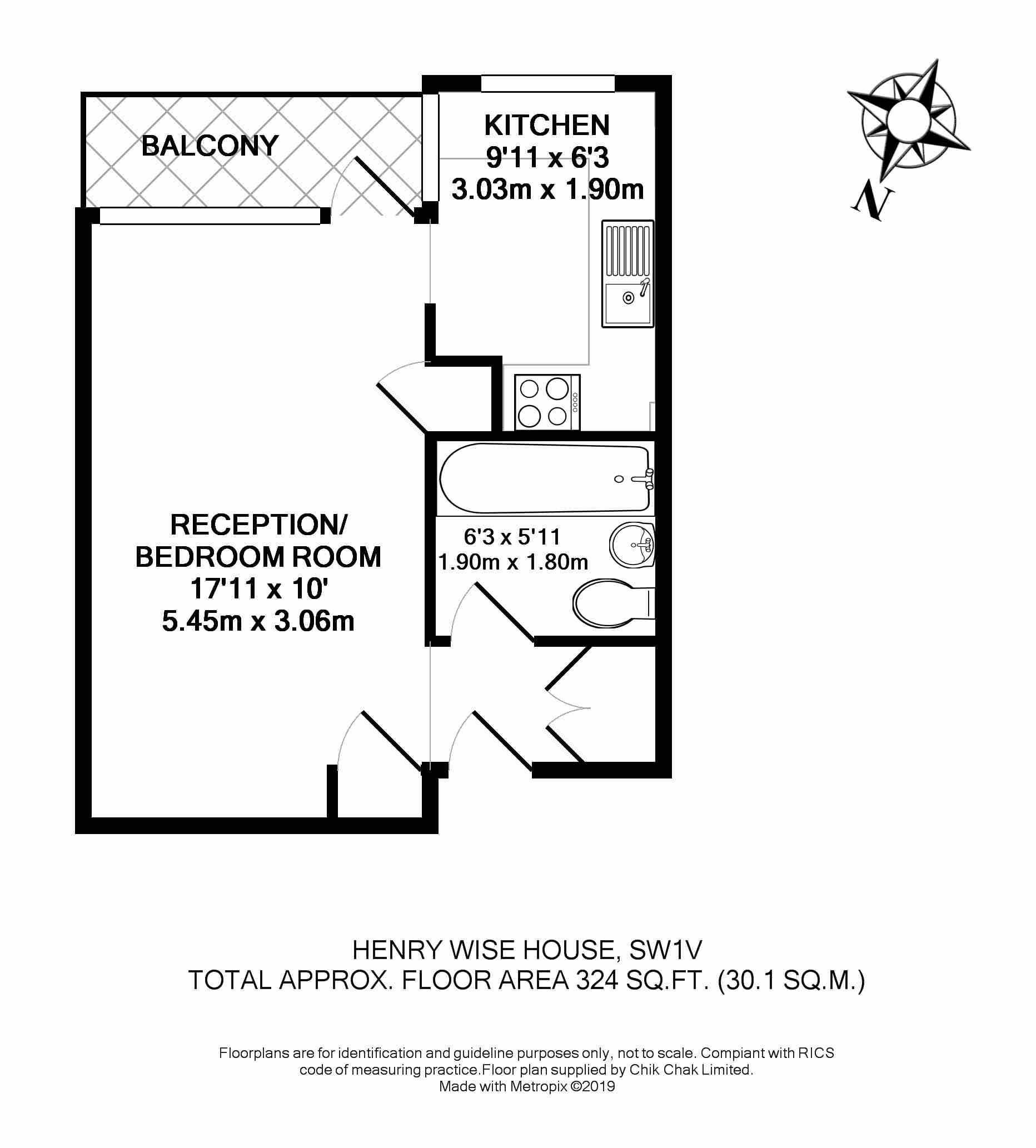 7a, Vicarage Grove, London floorplan