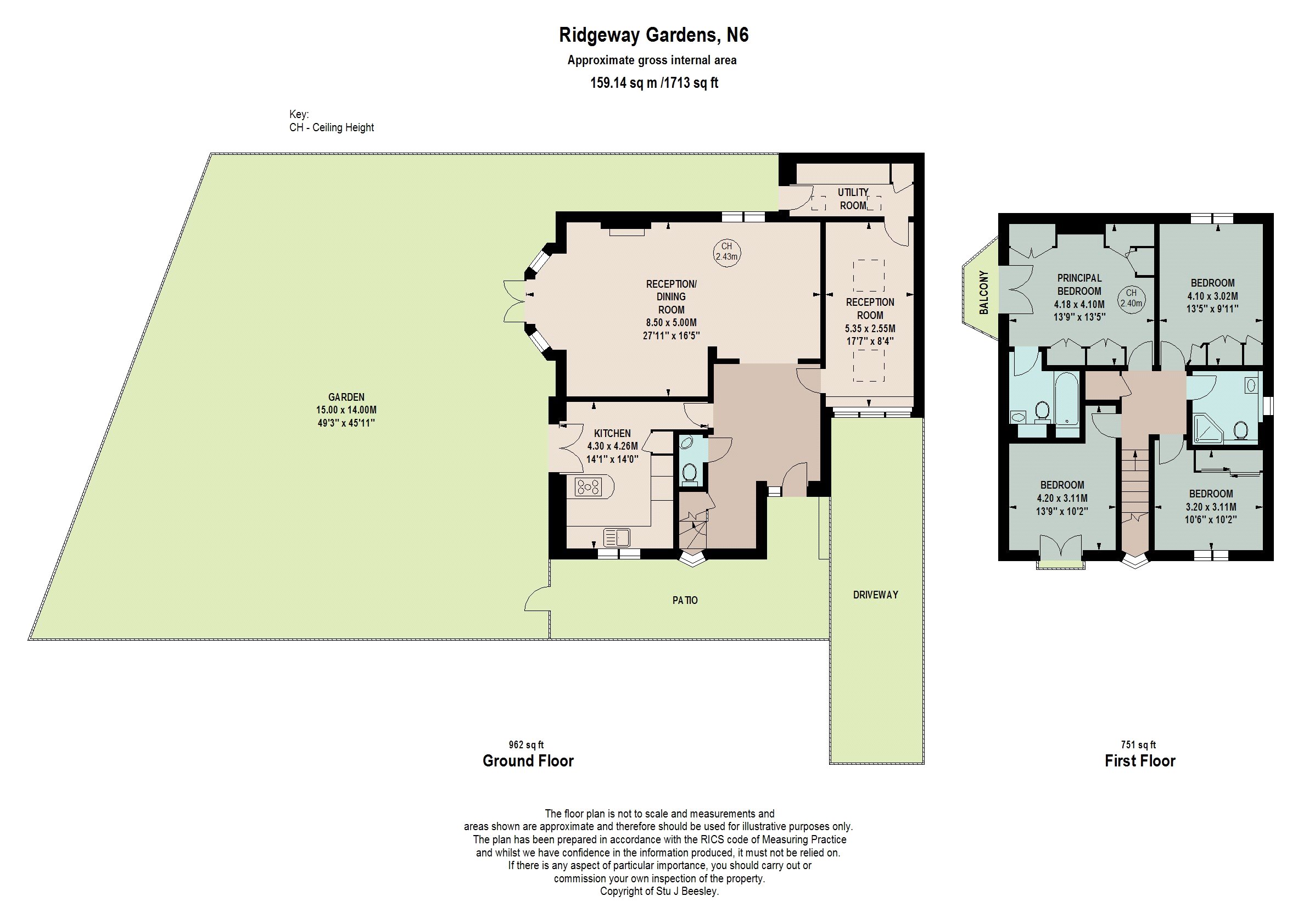 23, Ridgeway Gardens, London floorplan
