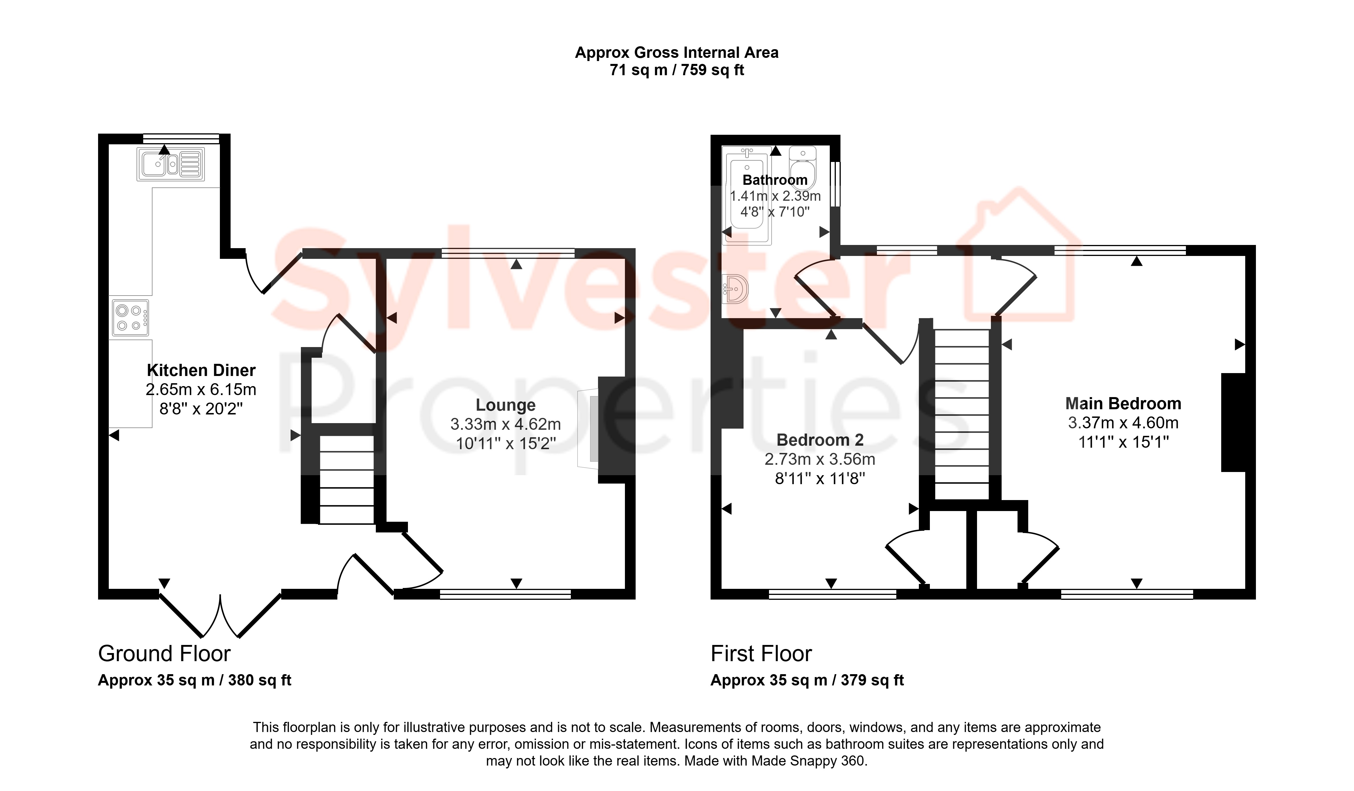 70, Tees Crescent, Stanley floorplan