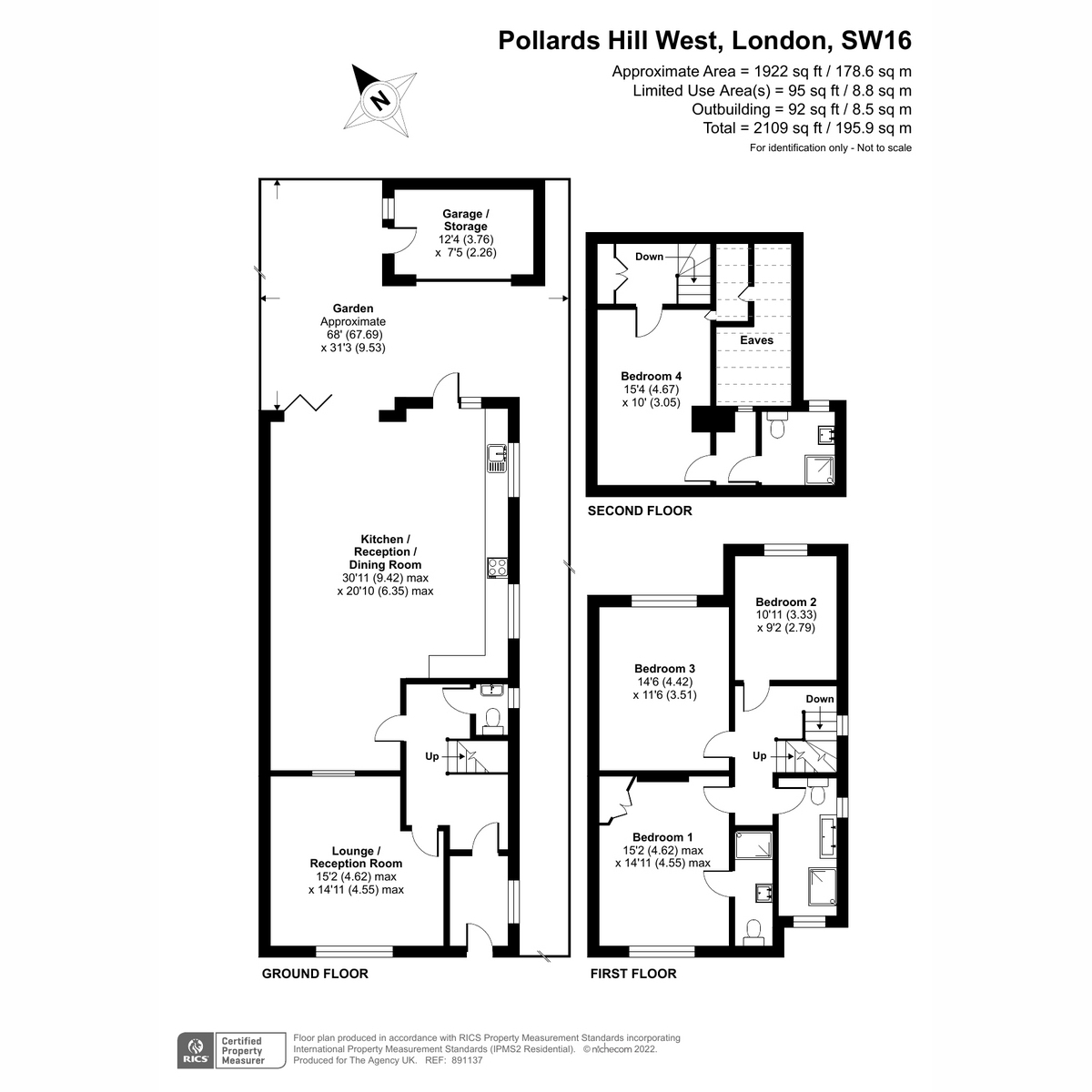 Pollards Hill West, London SW16, 4 bedroom semidetached house for sale
