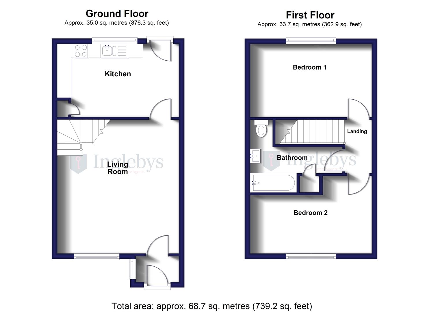 21, Bath Street, Saltburn-By-The-Sea floorplan