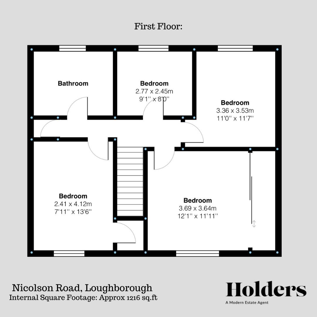 39, Nicolson Road, Loughborough floorplan