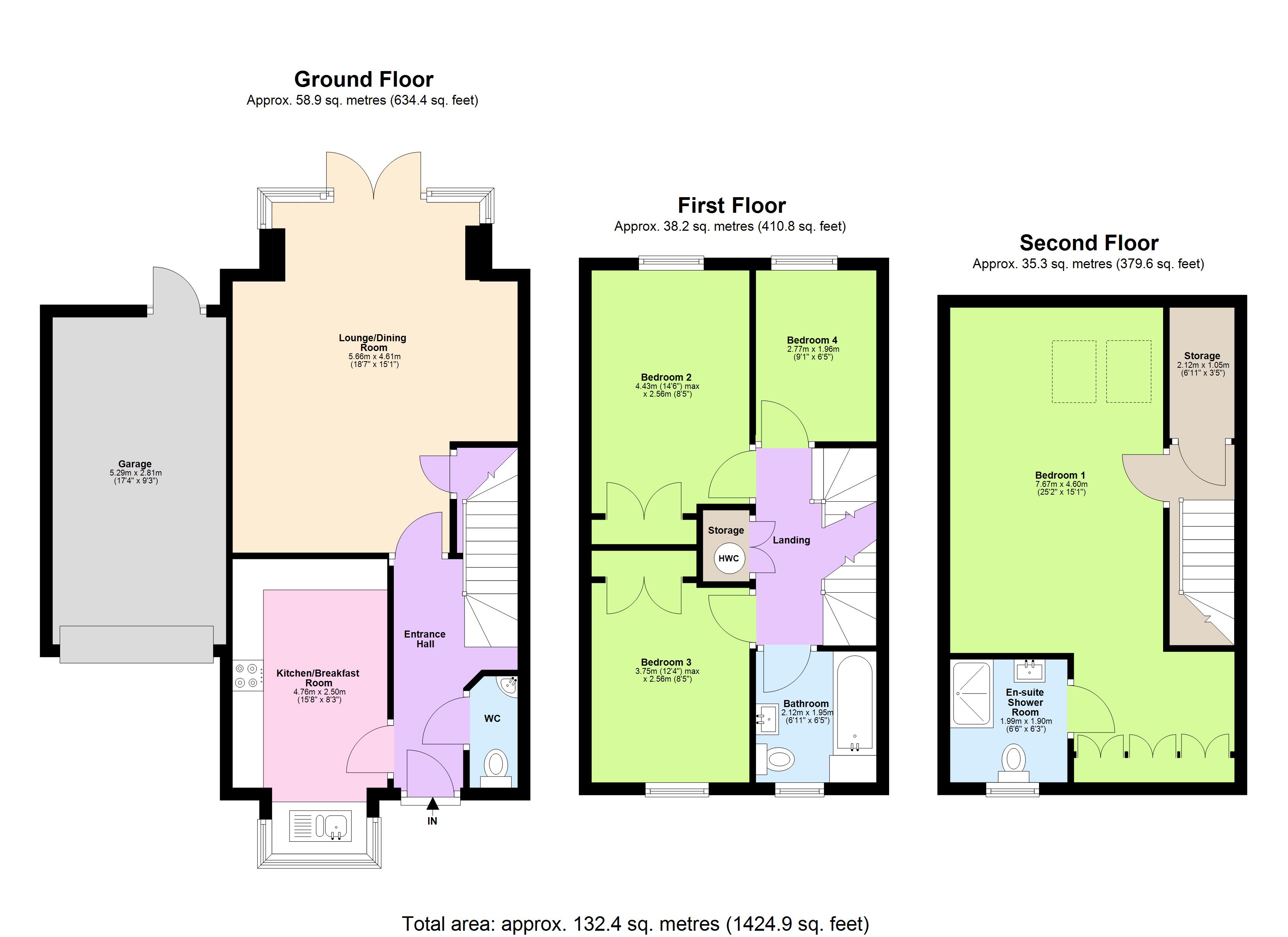 6, Burgundy Drive, Hemel Hempstead floorplan