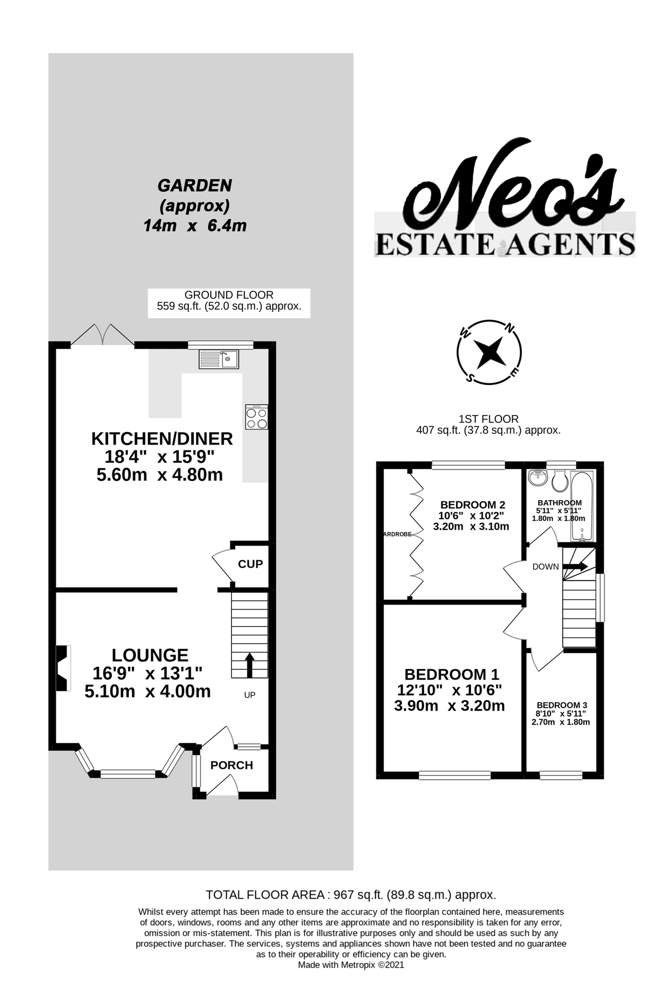 6 Jevington Way, London floorplan