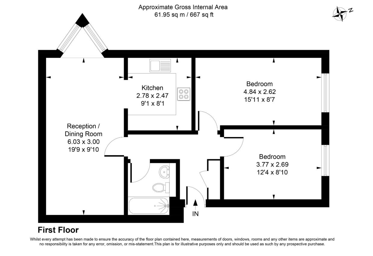 St. Crispins Close, Southall floorplan