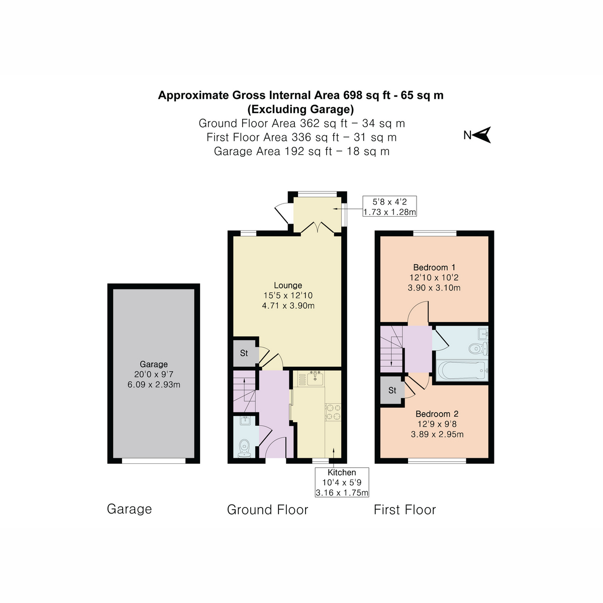 84, Cuddra Road, St. Austell floorplan