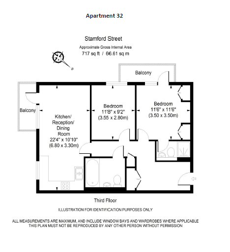 2 Bedrooms Flat to rent in 57 Stamford Street, London SE1