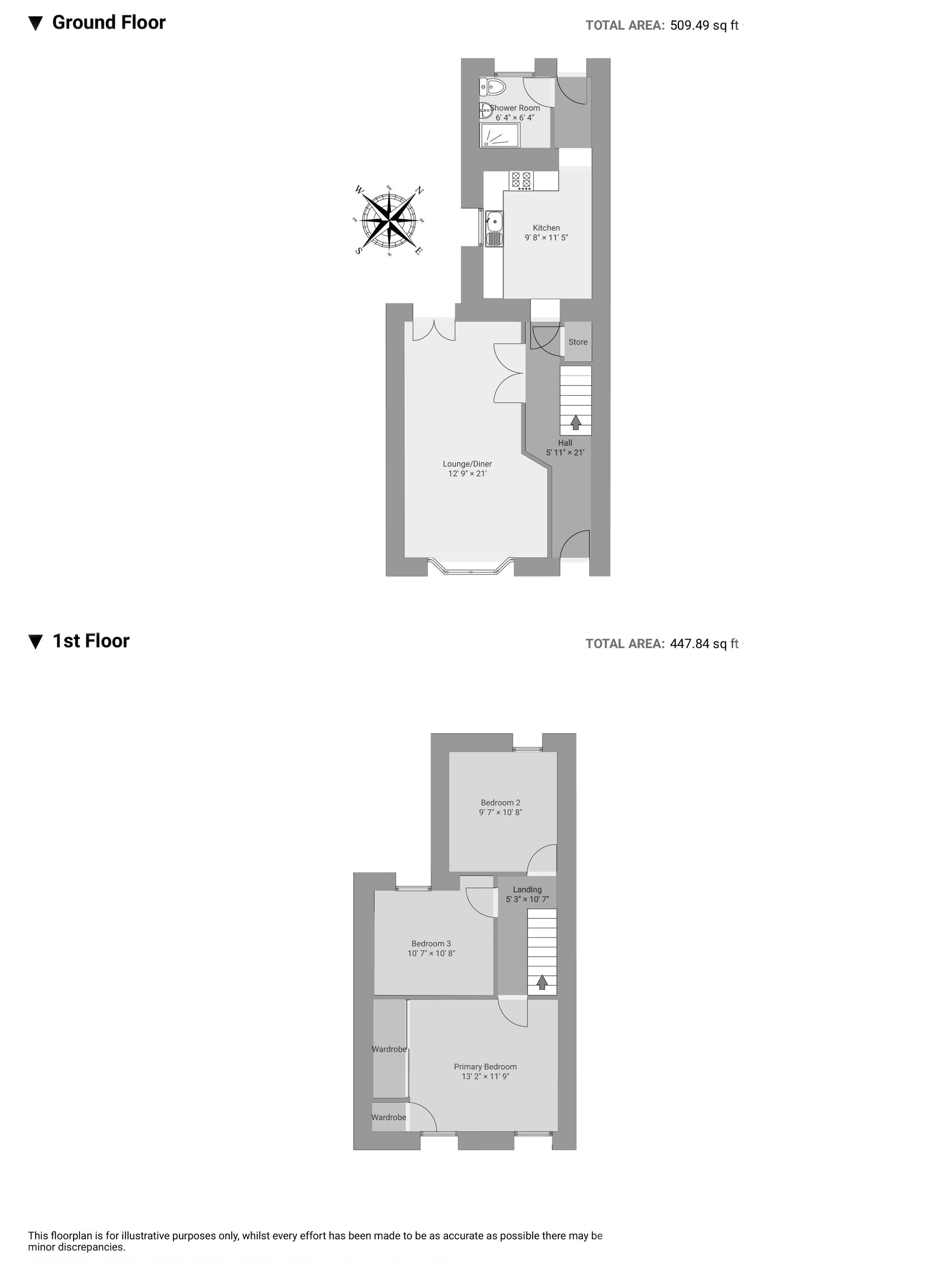 13 Tudor Street, Pontypridd floorplan