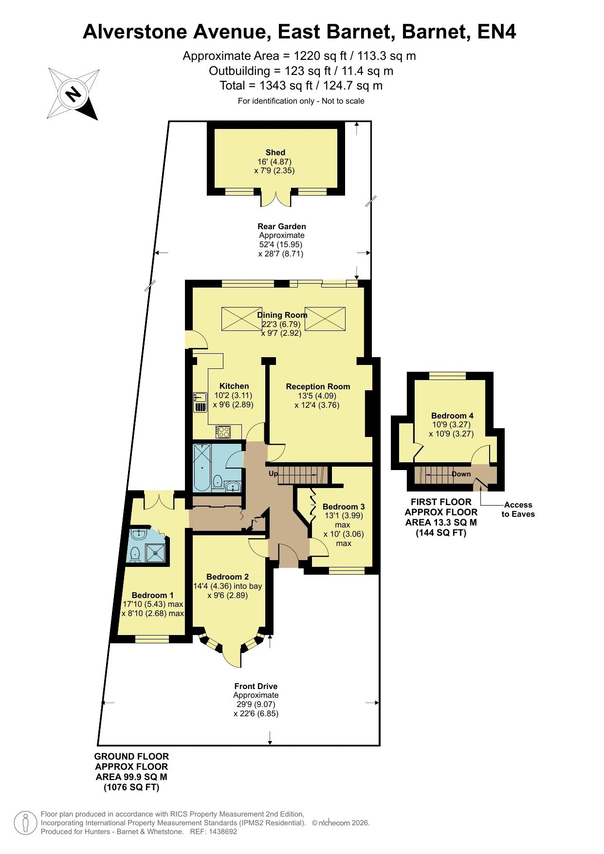 108, Alverstone Avenue, East Barnet floorplan