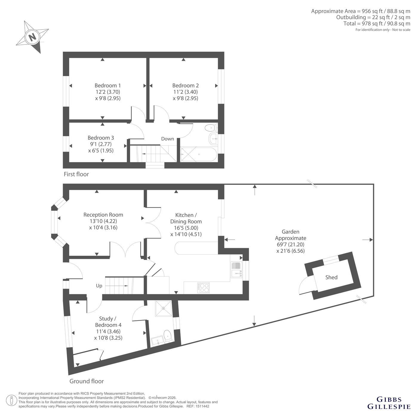 32, Thackeray Close, Uxbridge floorplan
