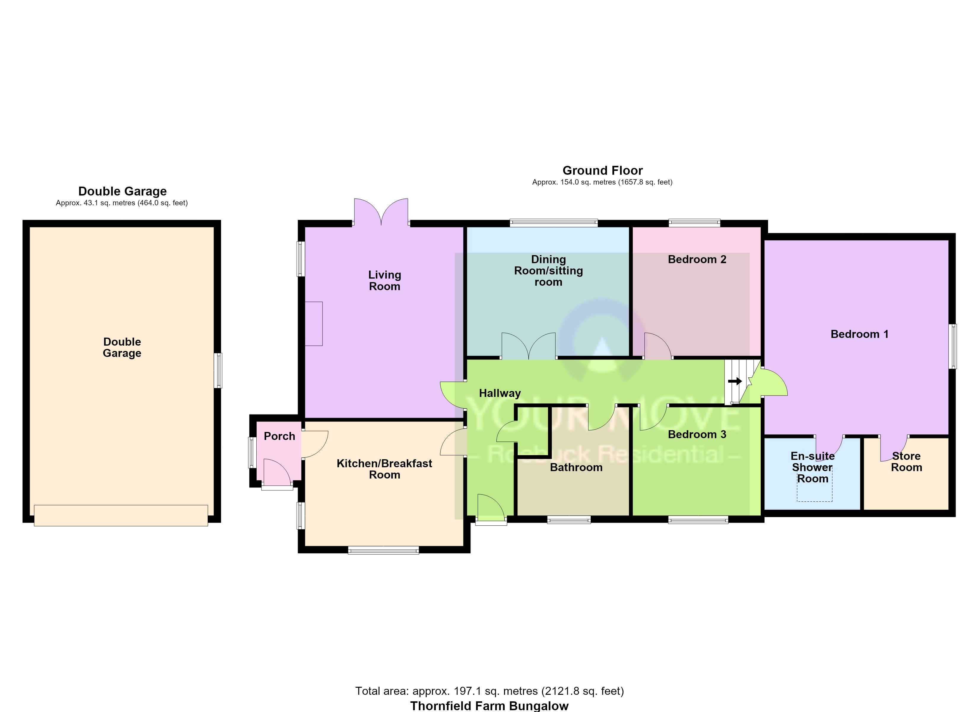 Thornfield Farm Bungalow,, Micklethwaite, West Yorkshire floorplan