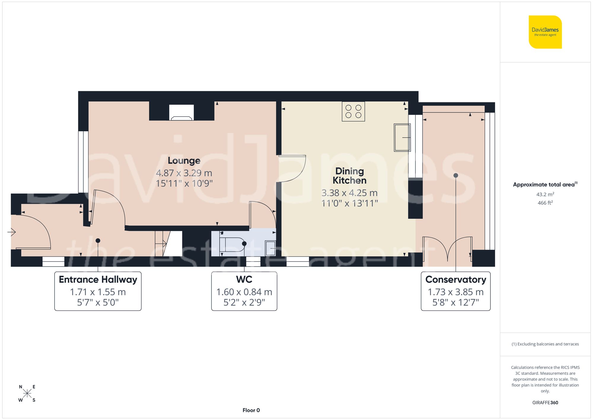 84 Calverton Road, Nottingham floorplan