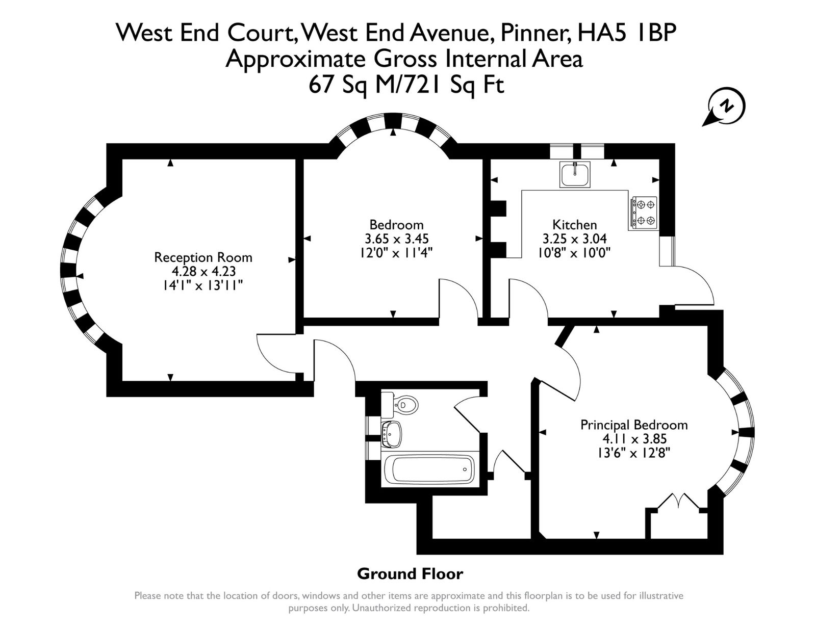 4, West End Court, Pinner floorplan