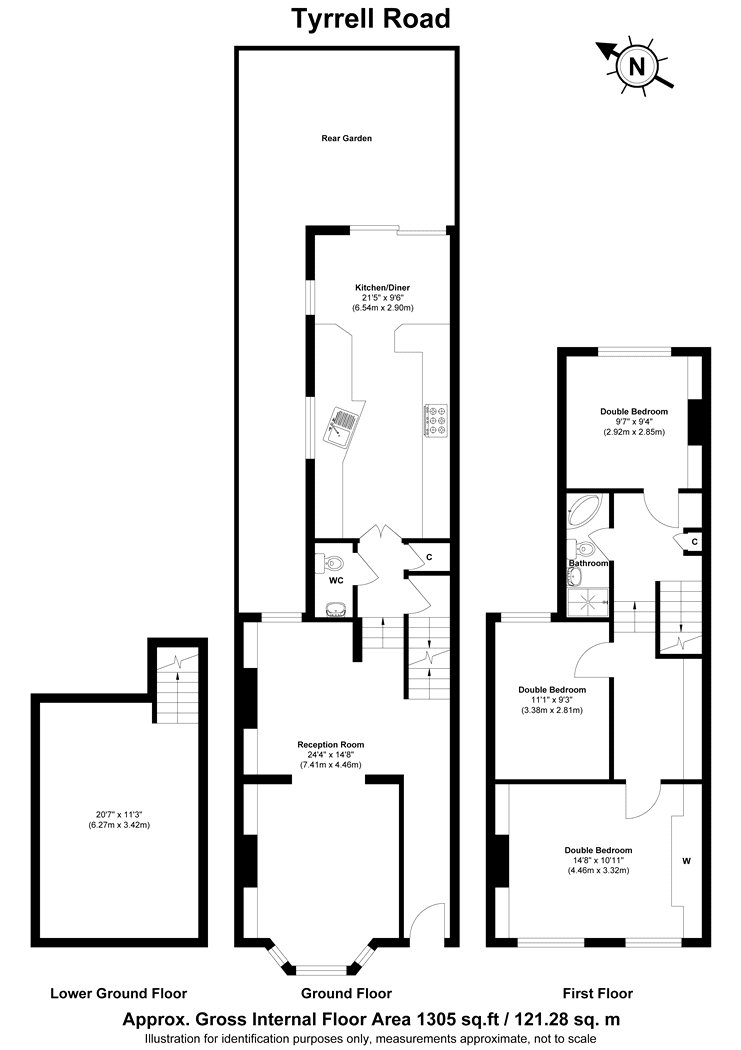 57, Tyrrell Road, East Dulwich floorplan