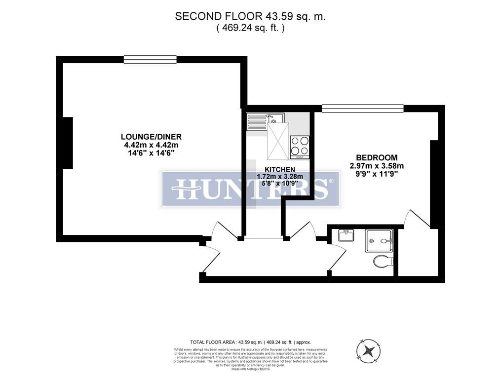 1 Bedrooms Flat to rent in Fawley Road, London NW6