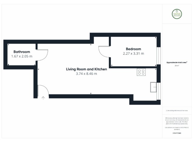 Flat 3, 4a Ramsgate, Durham floorplan