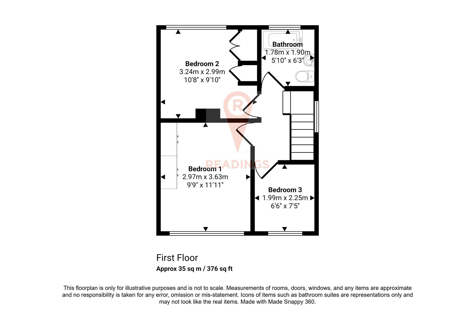 42, Biddle Road, Leicester floorplan