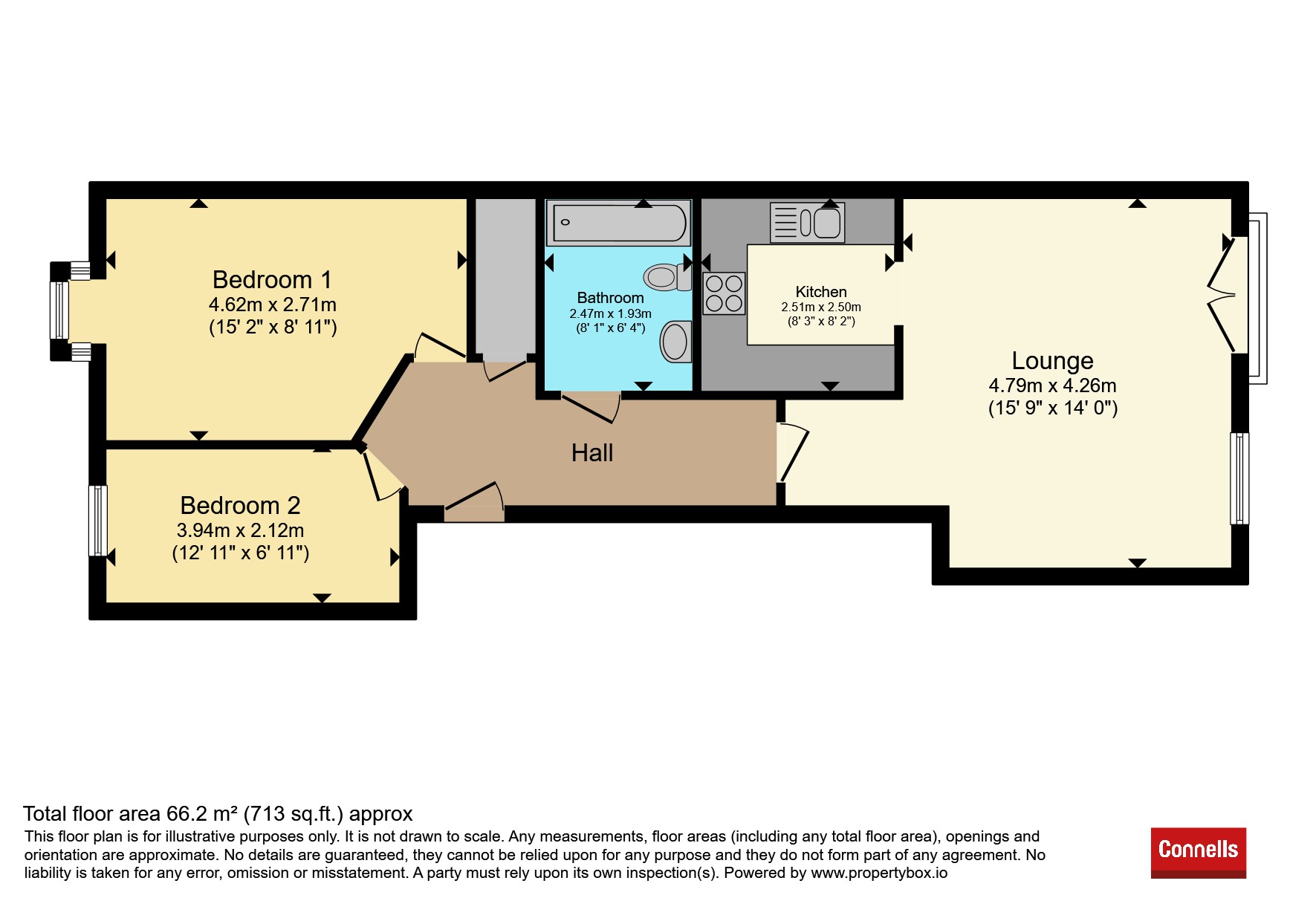 Flat 8, Parkhall Gardens, Rosemary Avenue, Wolverhampton floorplan