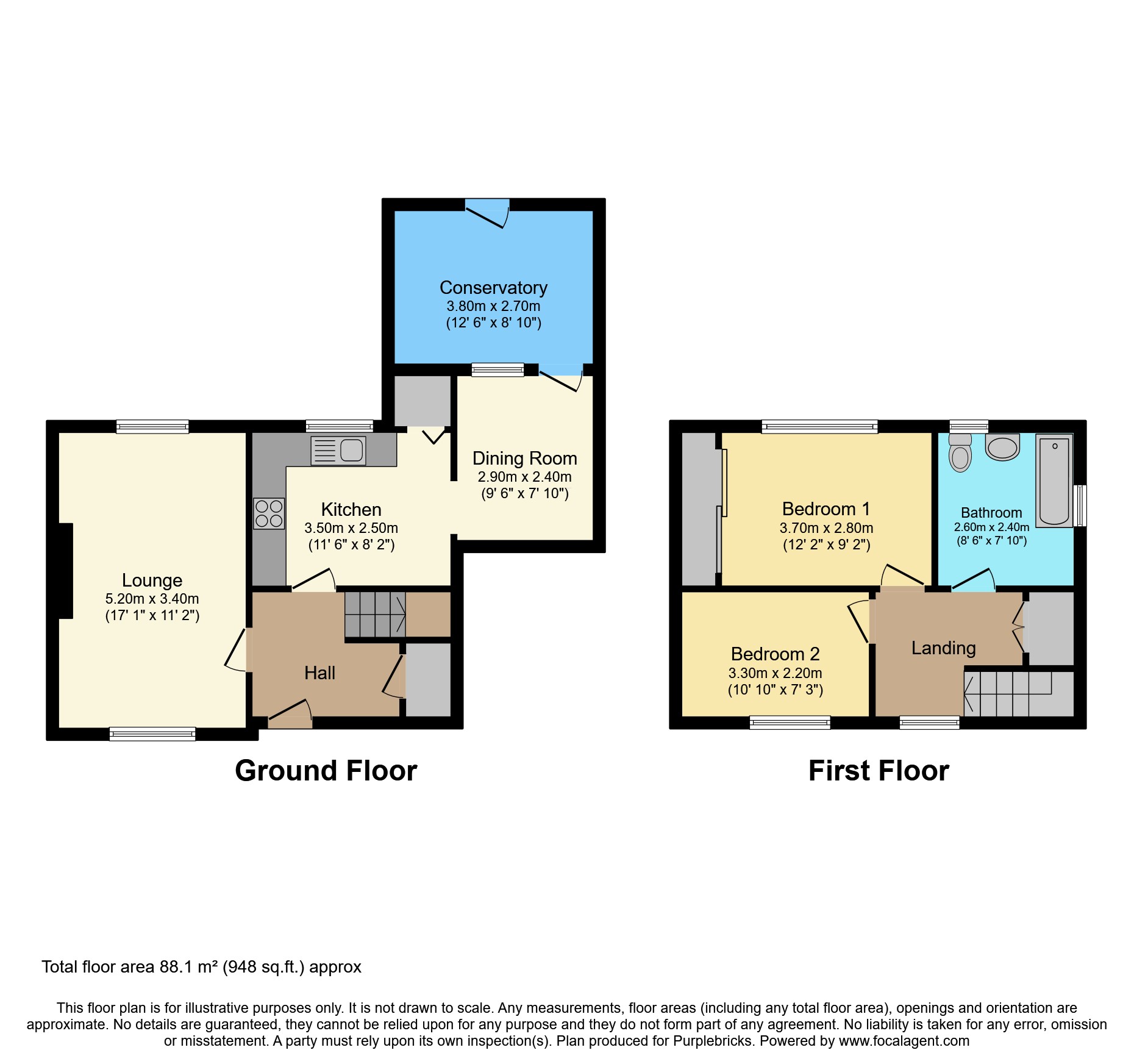 42, Grove Road, Durham floorplan