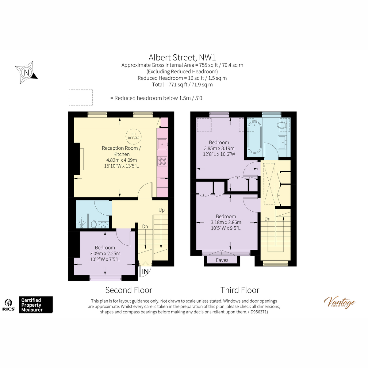 Albert Street, Camden NW1, 3 bedroom flat for sale 64437791