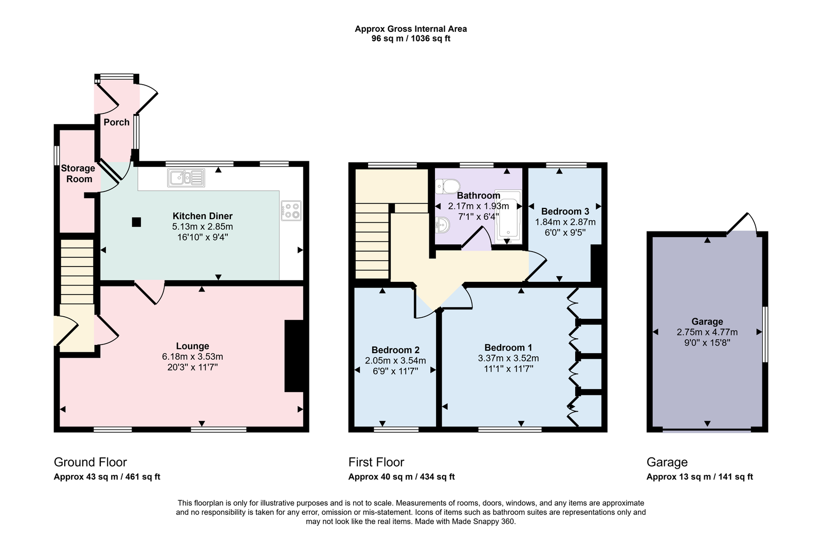 60, The Headlands, Keswick floorplan