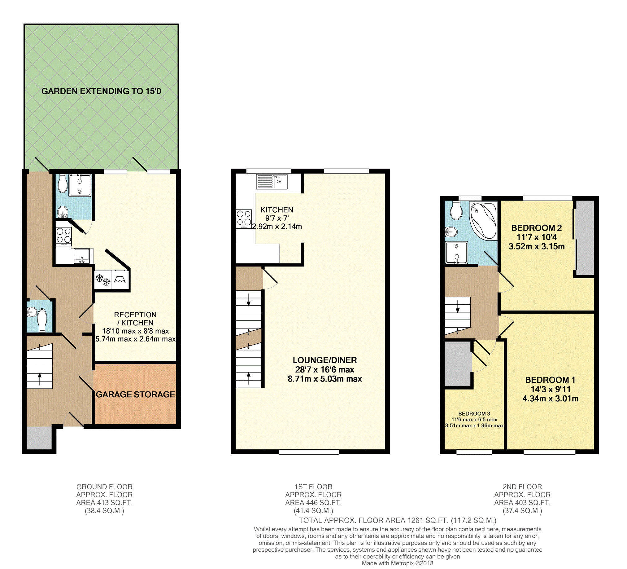 3 Bedrooms Town house for sale in Park Meadow, Hatfield AL9