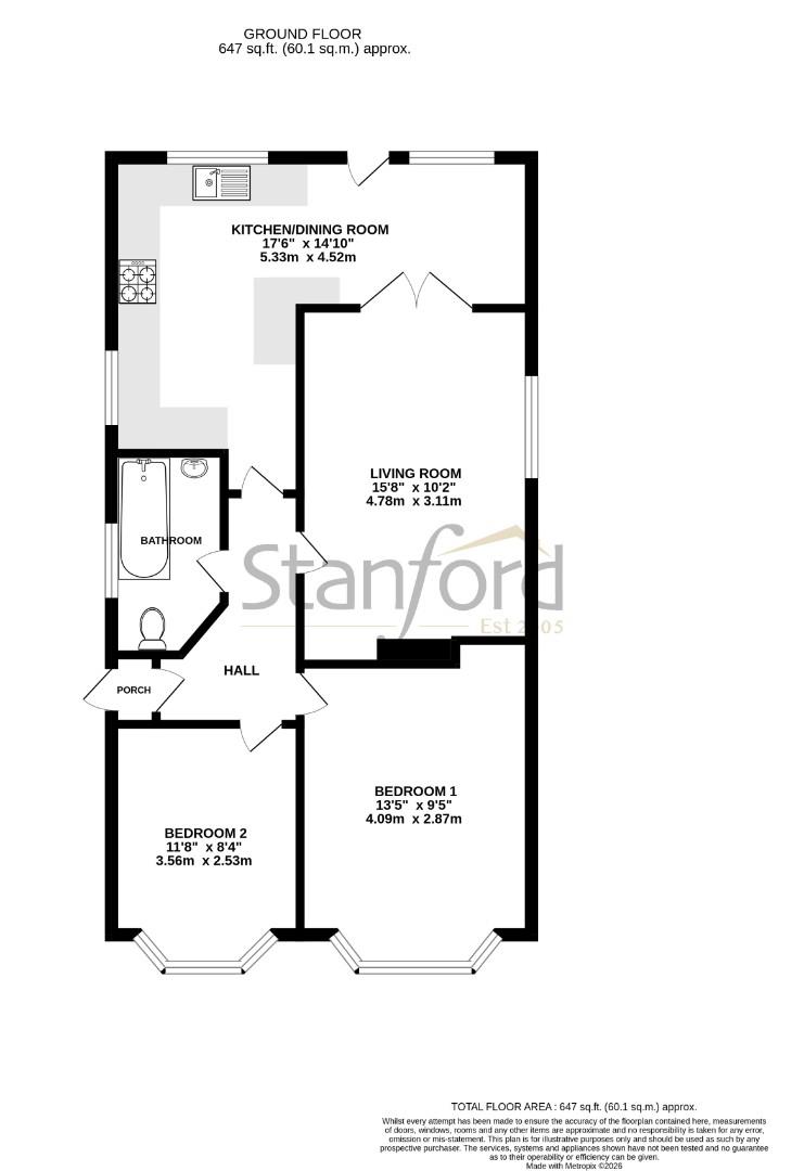 40, Avon Road, Southampton floorplan