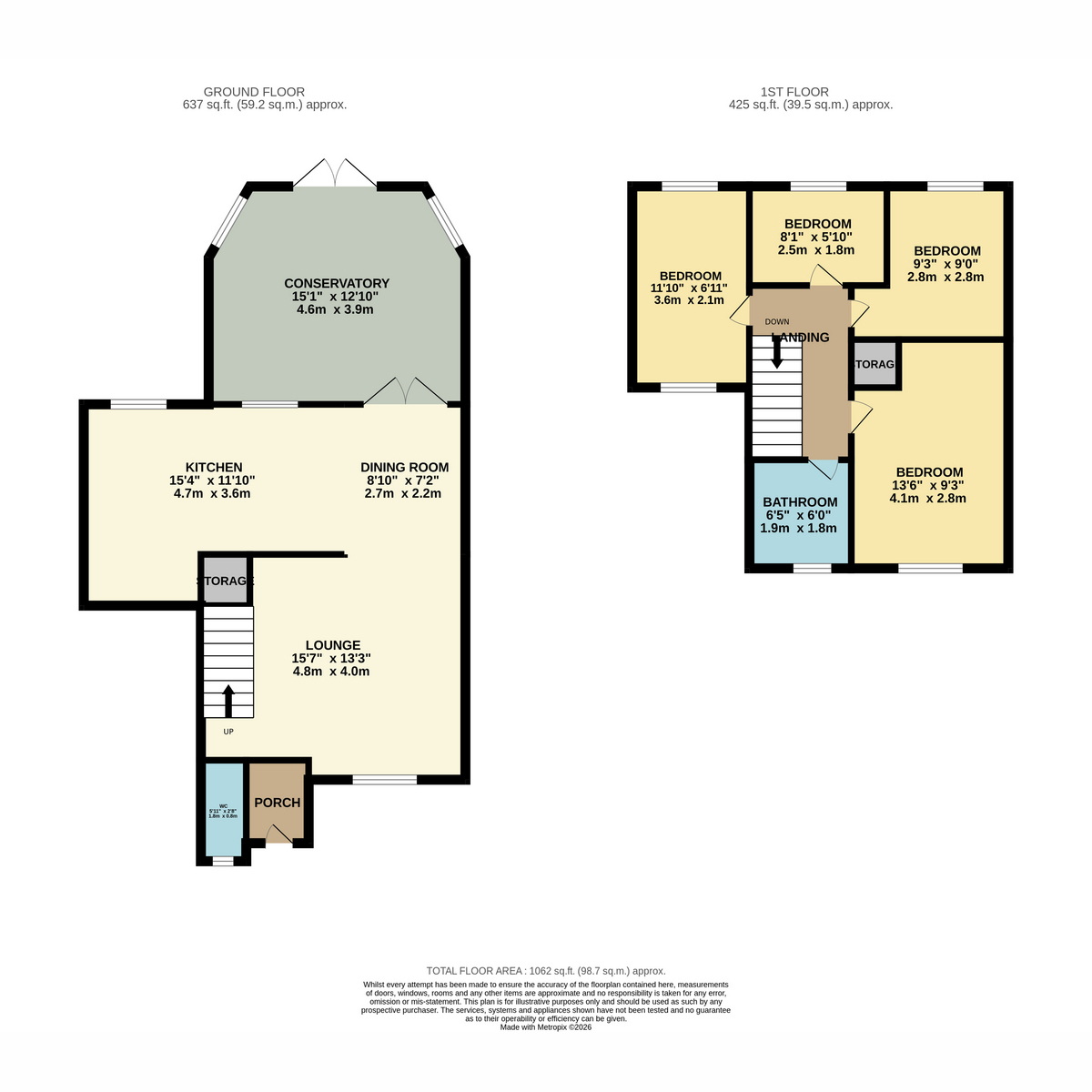 20, The Ferns, Preston floorplan