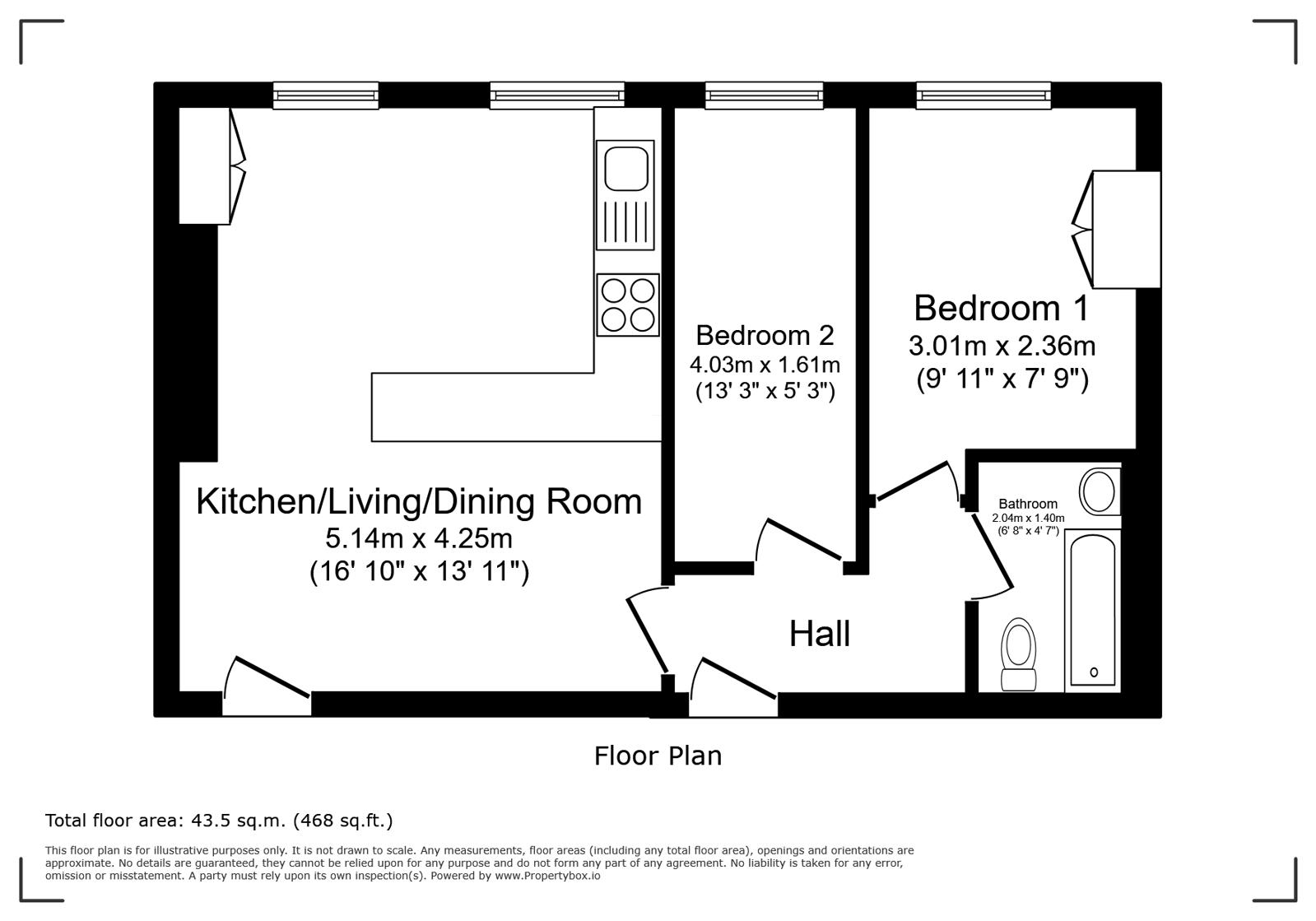 15 Westfield Mansion,, Shore Road, Ventnor floorplan