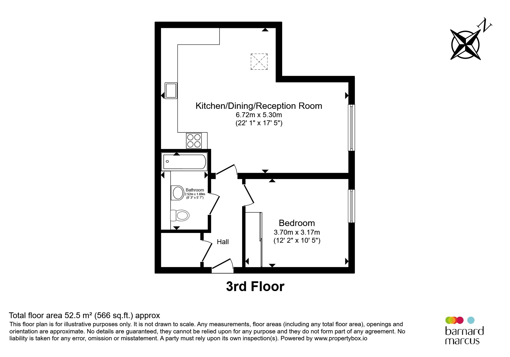 Flat 14, Quinn Lodge, 7, Cavendish Road, Sutton floorplan