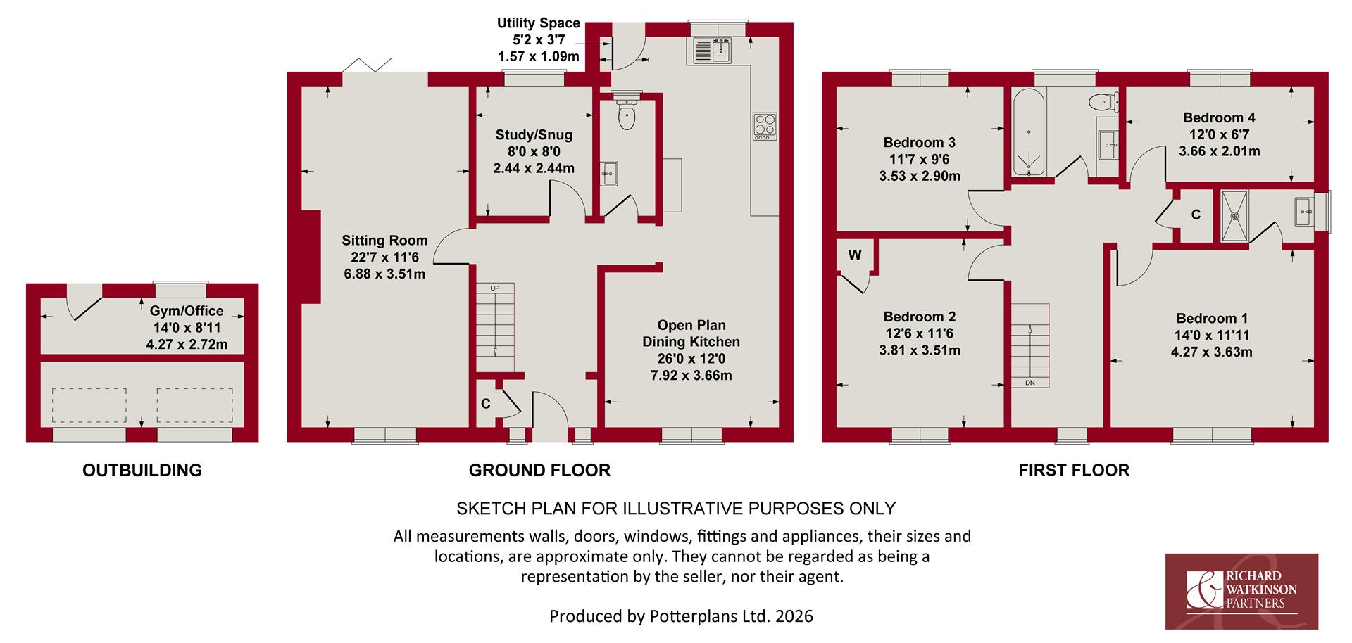 Burneham Close, East Bridgford floorplan