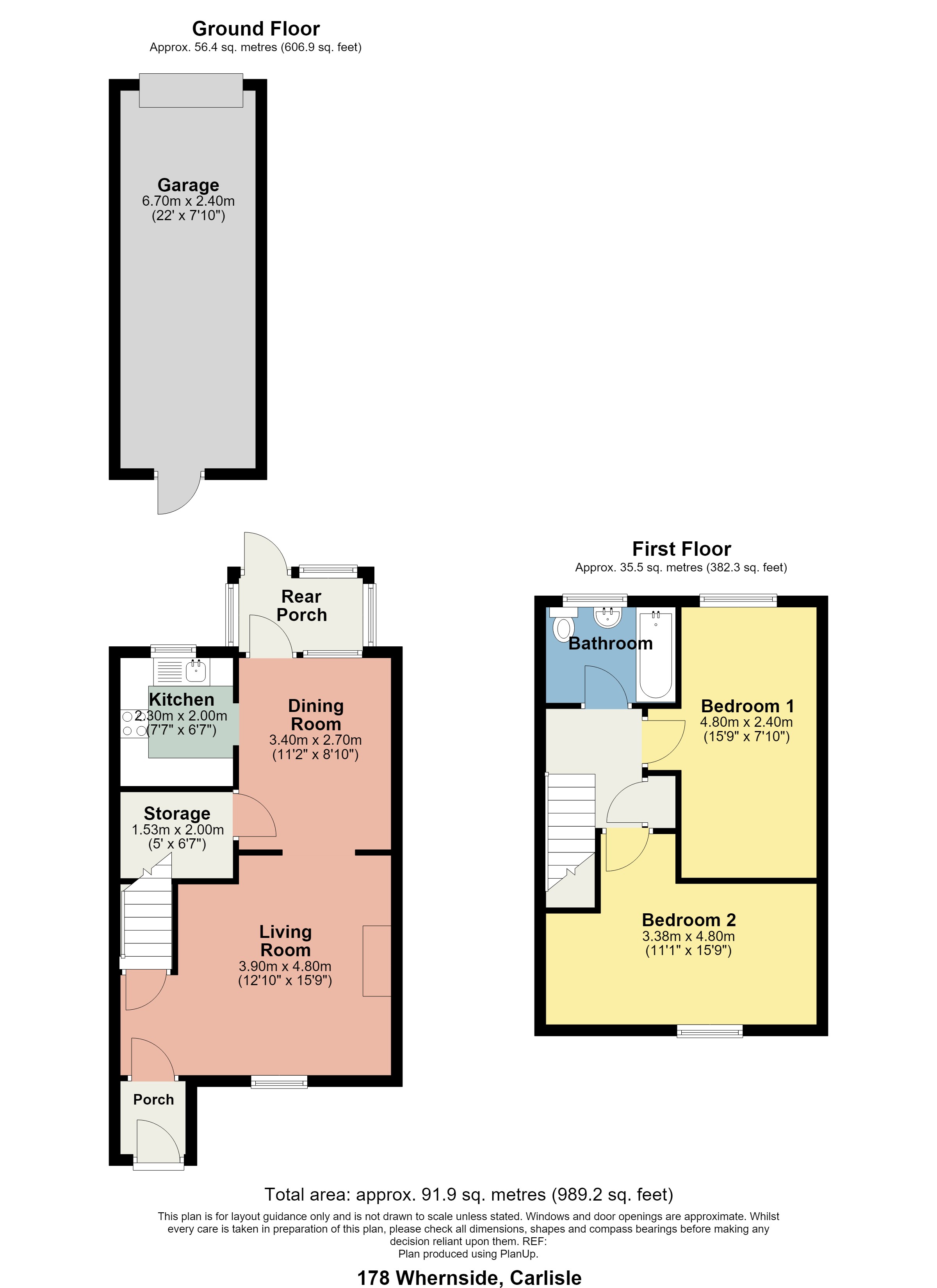 178, Whernside, Carlisle floorplan
