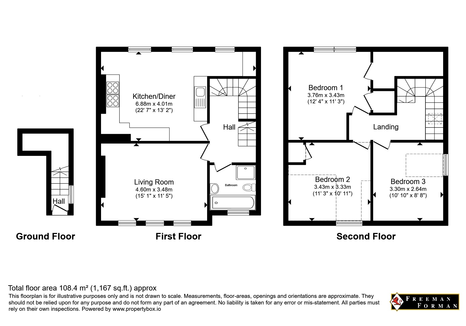 Flat 3, 26, New Town, East Sussex floorplan