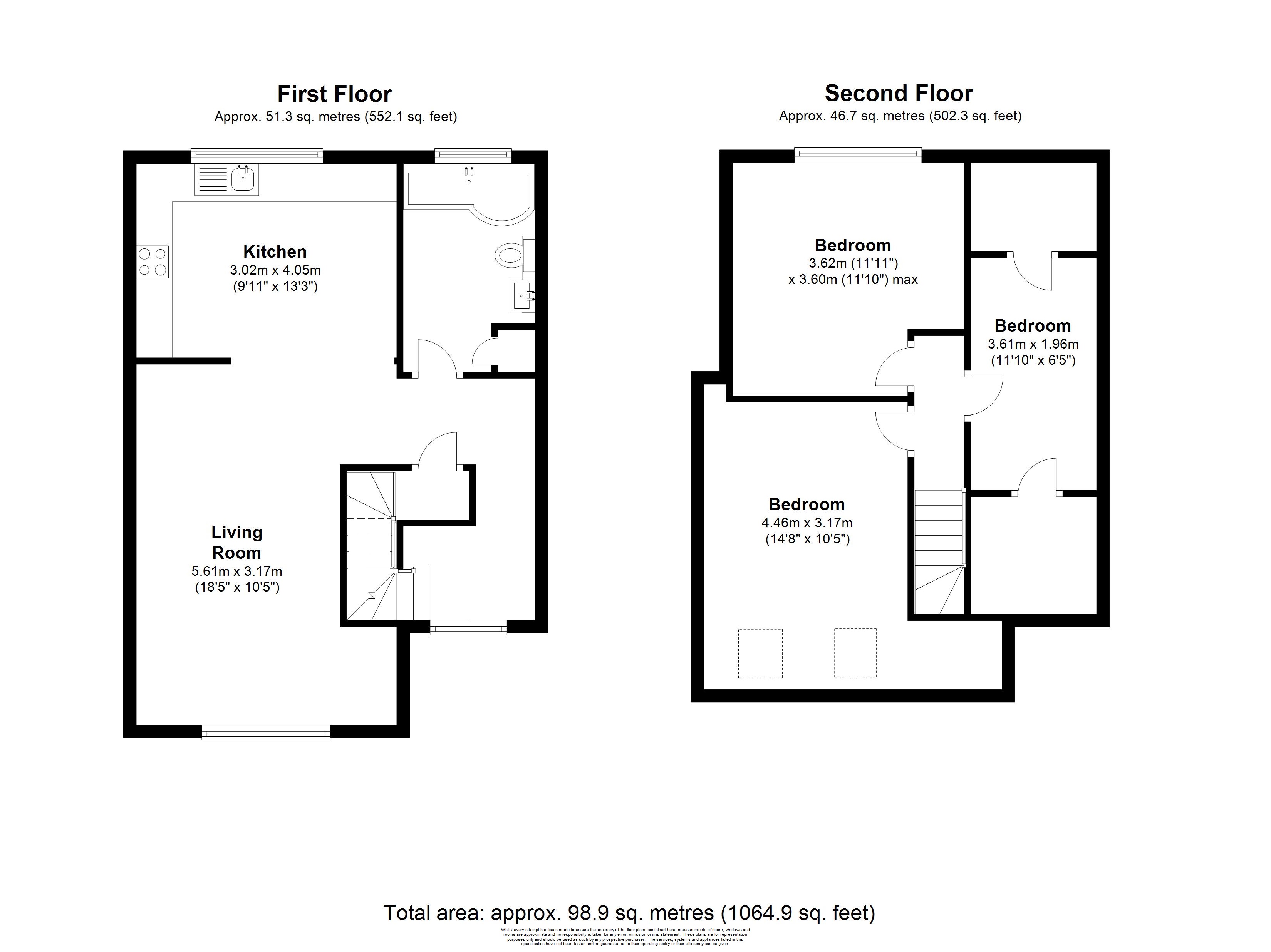 Upper Farm Road, West Molesey floorplan