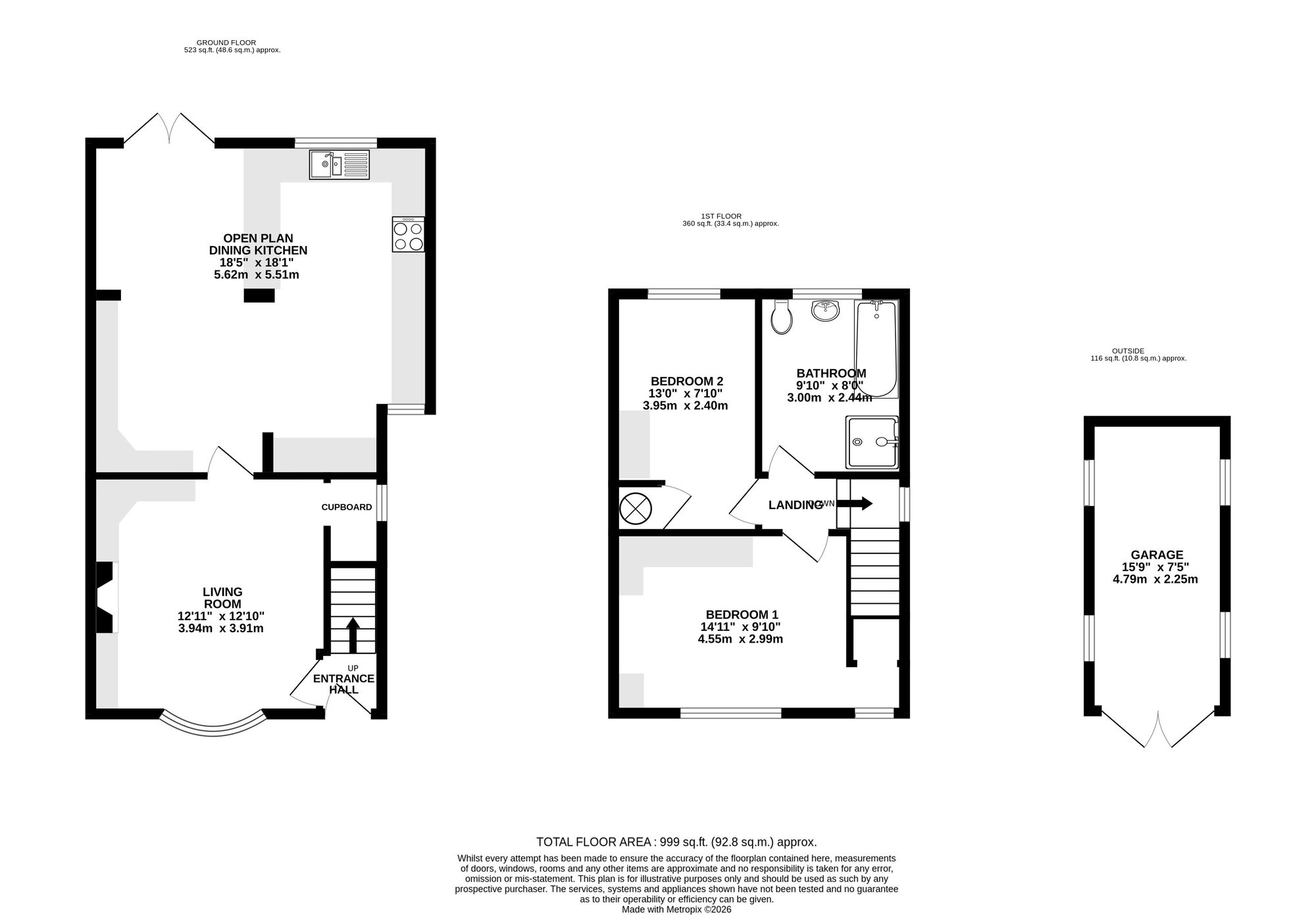 26 Northward Road, Wilmslow floorplan