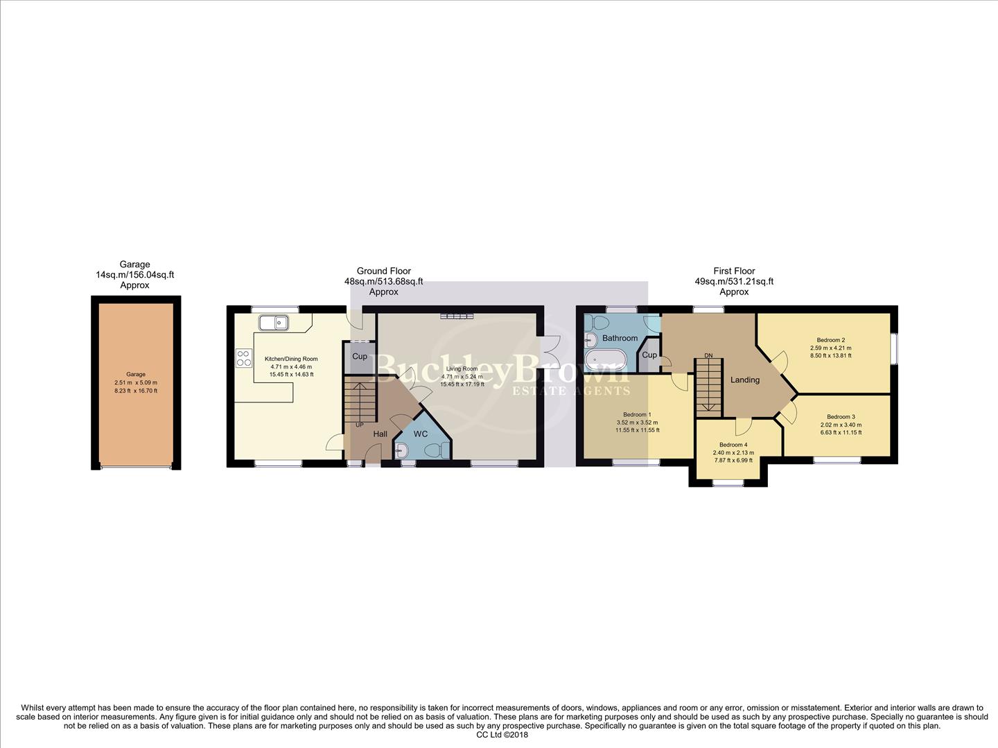 11, Barley Lane, Chesterfield floorplan